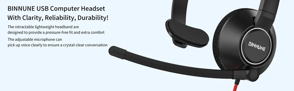 S3a928db1ce5845c49e9d46220a0045a8M BINNUNE Business Headsets Wired Work Headphones for Laptop PC Computer with Noise Cancelling Mic for Zoom Office Conference