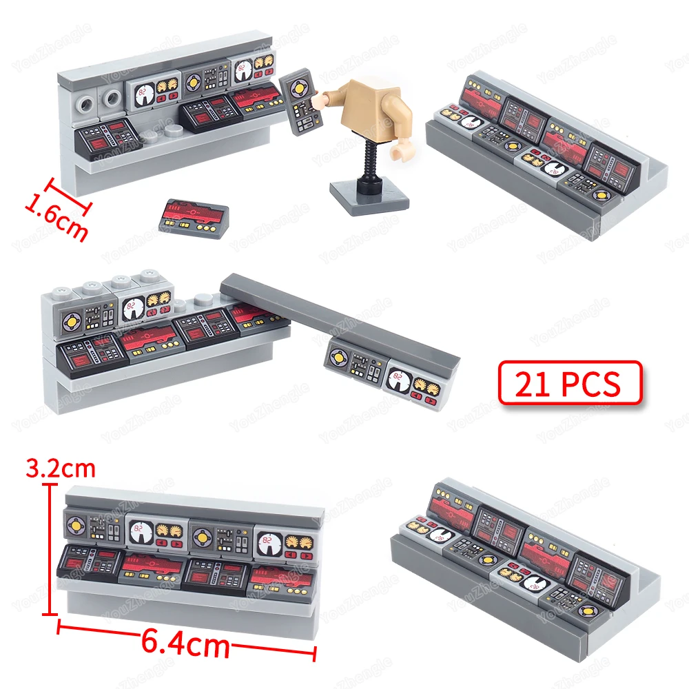 Console Button Data Building Block Assembly MOC figures Mecha Equipment Control Panel Battle Scene Model Children Gifts Boy Toys
Console Button Data Building Block Assembly MOC figures Mecha Equipment Control Panel Battle Scene Model Children Gifts Boy Toys