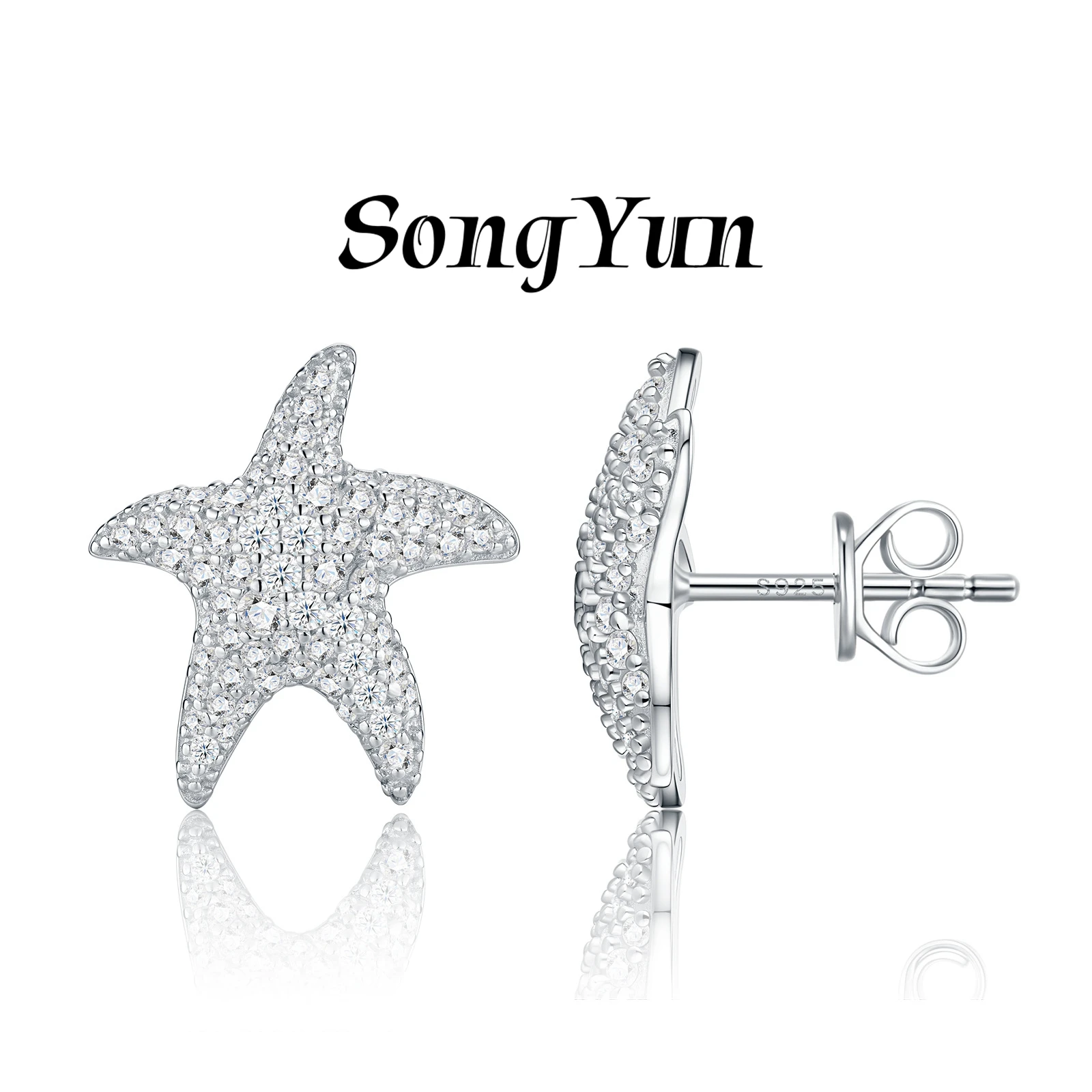 SONGYUN Luxury Jewelry 925 Sterling Silver Earrings D Color VVS Moissanite Diamond Stud Earrings 18k Gold Plated Fine Jewelry
SONGYUN Luxury Jewelry 925 Sterling Silver Earrings D Color VVS Moissanite Diamond Stud Earrings 18k Gold Plated Fine Jewelry