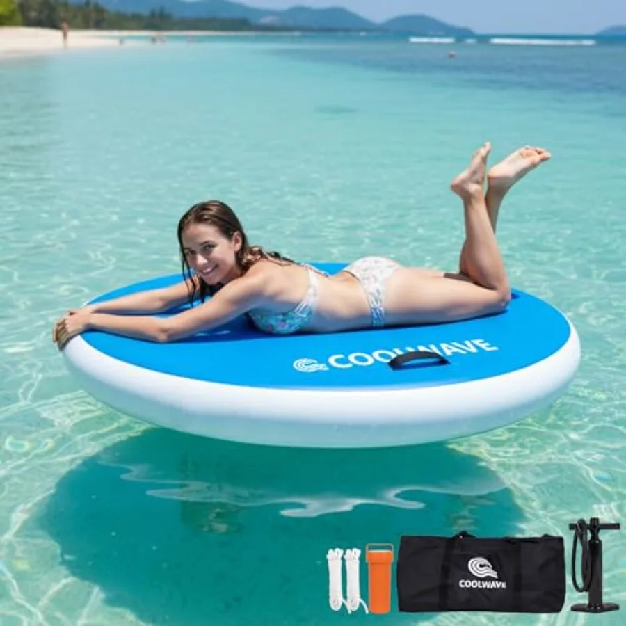 Inflatable Floating Dock 10x6FT for pool lake beach use heavy-duty PVC material gray/black 700LBS capacity includes dog ramp an
Inflatable Floating Dock 10x6FT for pool lake beach use heavy-duty PVC material gray/black 700LBS capacity includes dog ramp an
