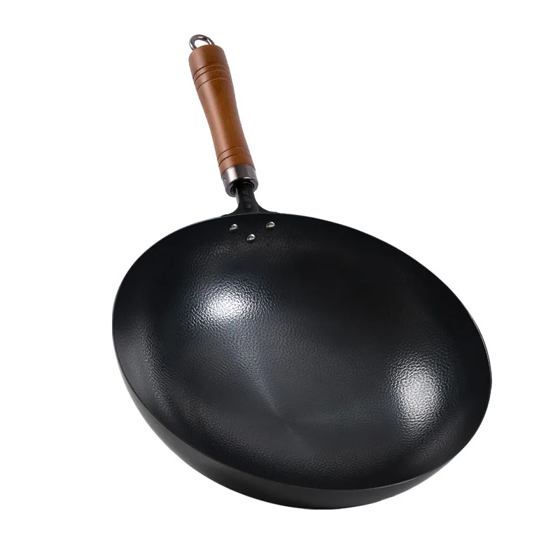 Pure iron wok cold forging hammer pattern household stir fry round bottom
Pure iron wok cold forging hammer pattern household stir fry round bottom