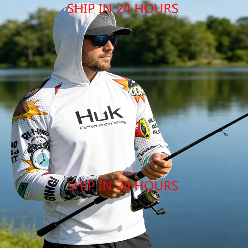 New Fishing Apparel Men's Long-Sleeve Summer T-Shirt with UV Protection, Breathable, and Hooded; Stylish Fishing Clothing
New Fishing Apparel Men's Long-Sleeve Summer T-Shirt with UV Protection, Breathable, and Hooded; Stylish Fishing Clothing