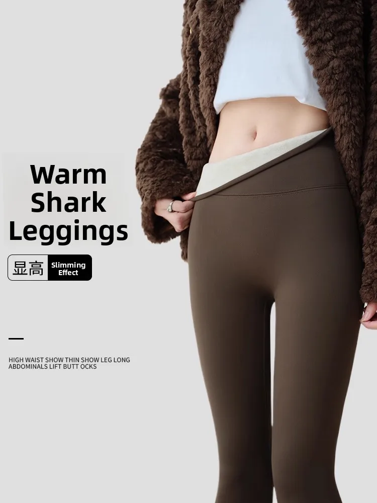 High-Waist Sl Fce-Lined arkskin Yoga Pants Women's Outerwear Winter New Sle Tummy Control Butt Lifting Warmth
High-Waist Sl Fce-Lined arkskin Yoga Pants Women's Outerwear Winter New Sle Tummy Control Butt Lifting Warmth