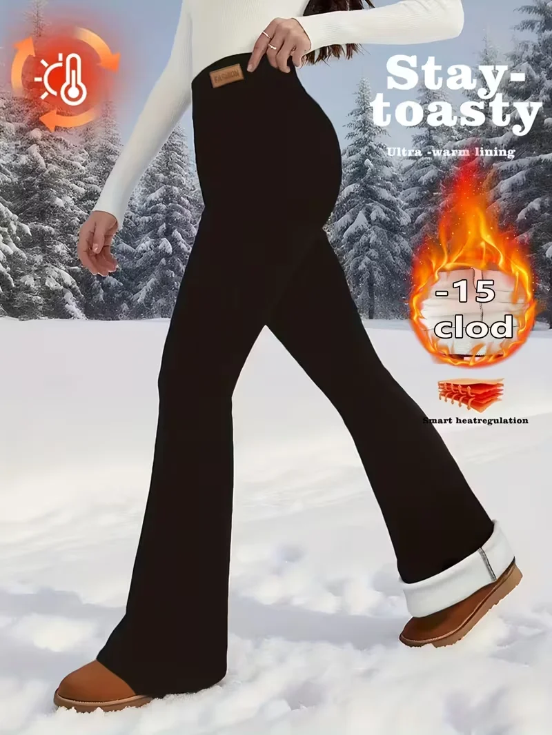 Элегантные эластичные флисовые брюки-клеш, толстые и теплые, для осени и зимы, с пластиковым дизайном, приподнимающим бедра, подходят для повседневной носки.
Элегантные эластичные флисовые брюки-клеш, толстые и теплые, для осени и зимы, с пластиковым дизайном, приподнимающим бедра, подходят для повседневной носки.
