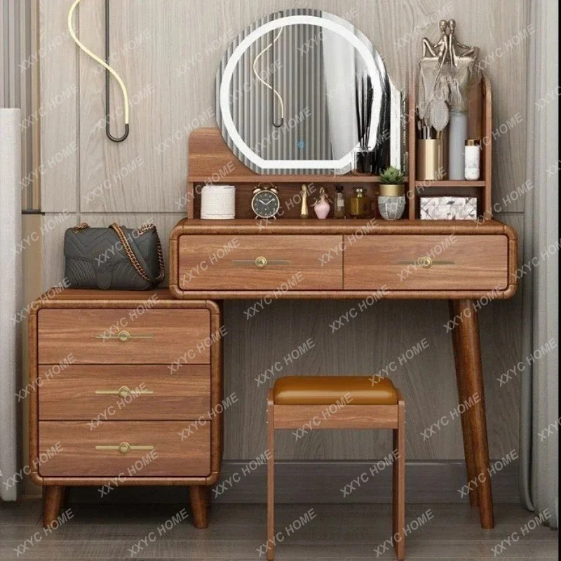 Modern Solid Wood Dressing Tables Simplicity Dressers for Bedroom Vanity Desk Makeup Table with Mirrors Bedroom Furniture
Modern Solid Wood Dressing Tables Simplicity Dressers for Bedroom Vanity Desk Makeup Table with Mirrors Bedroom Furniture