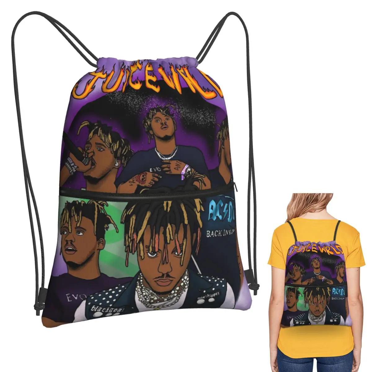 Juice Music Wrld The Party Never Ends Backpacks Casual Drawstring Bags Sports Bag Book Bags for Travel School
Juice Music Wrld The Party Never Ends Backpacks Casual Drawstring Bags Sports Bag Book Bags for Travel School