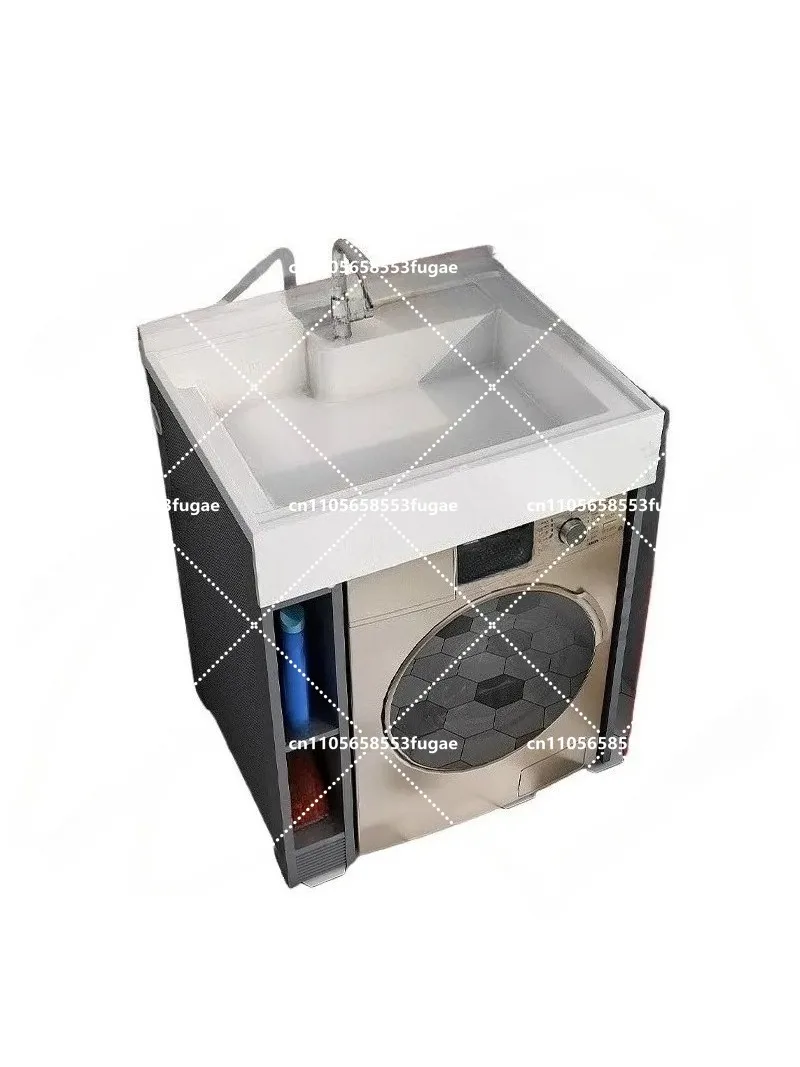 Small apartment balcony laundry cabinet integrated basin laundry pool trough with washboard, drum washing machine cabinet
Small apartment balcony laundry cabinet integrated basin laundry pool trough with washboard, drum washing machine cabinet