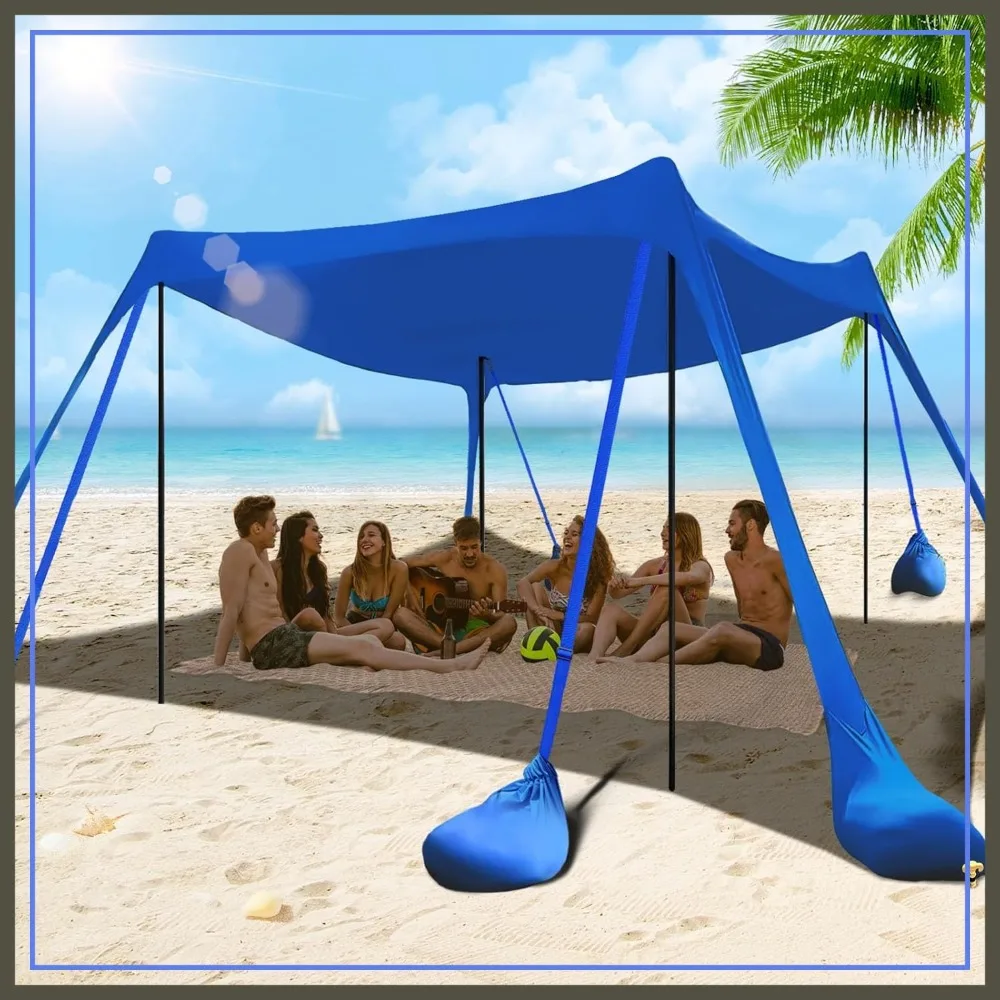 10x10FT Beach Tent Sun Shelter with 8 Sandbags, UPF 50+ Canopy for Camping, Fishing, Backyard
10x10FT Beach Tent Sun Shelter with 8 Sandbags, UPF 50+ Canopy for Camping, Fishing, Backyard