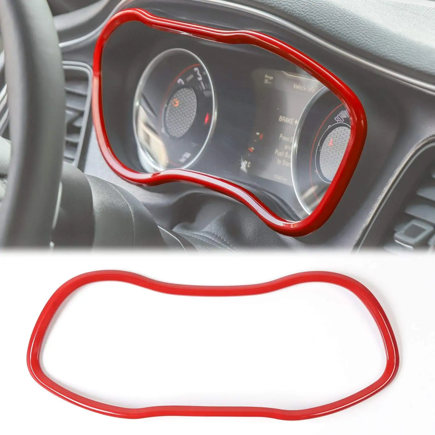 Red Dashboard Instrument Cluster Trim For Dodge Challenger 2015 And Later Models
Red Dashboard Instrument Cluster Trim For Dodge Challenger 2015 And Later Models