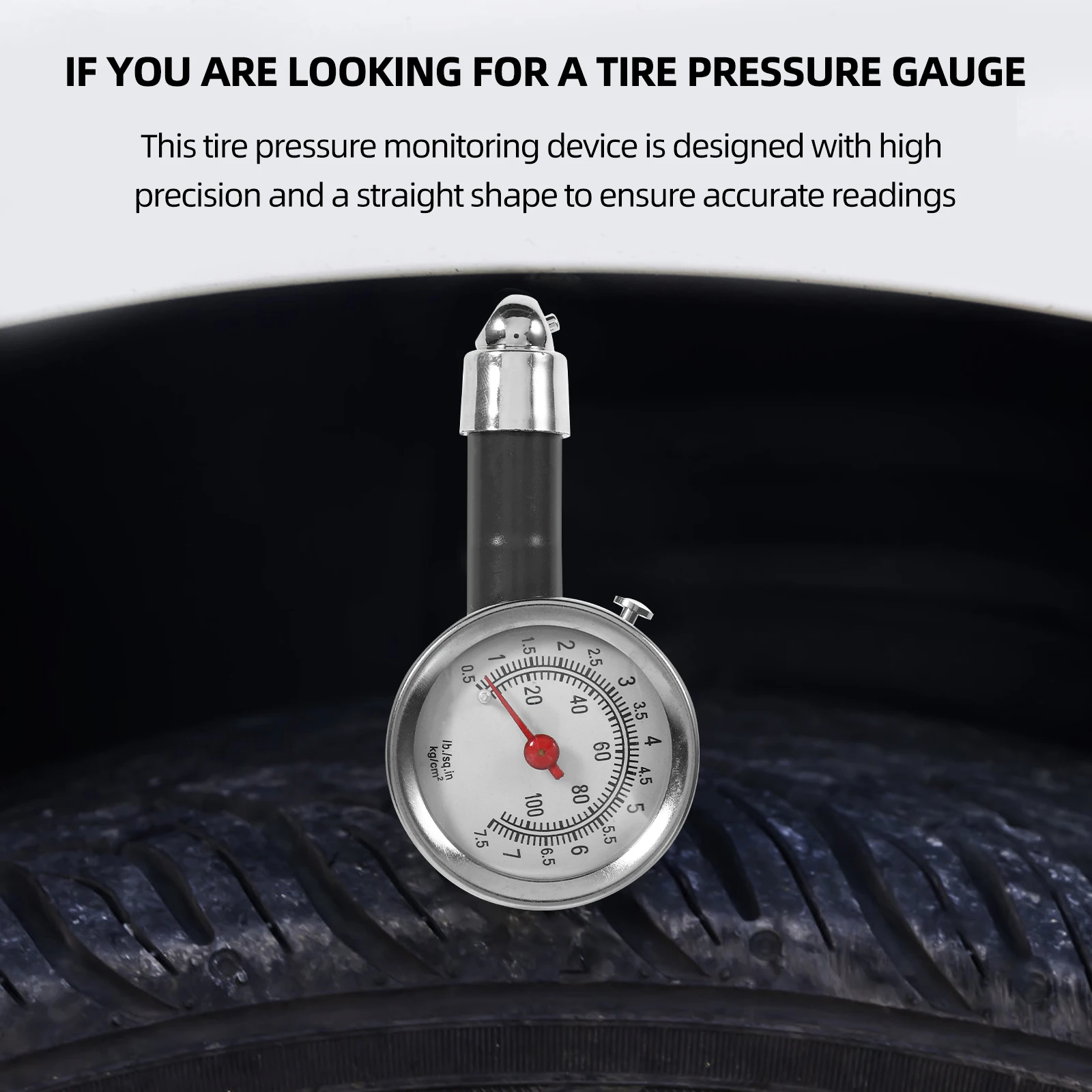 High Precision Tire Gauge For Car Truck Motorcycle Durable Dial Display Reliable Monitoring Tool Auto Tire Pressure Checker Tyre
High Precision Tire Gauge For Car Truck Motorcycle Durable Dial Display Reliable Monitoring Tool Auto Tire Pressure Checker Tyre