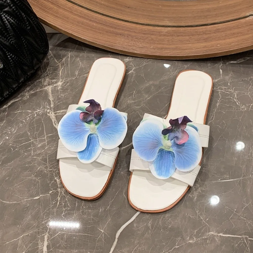 Soft PU Butterfly Orchid Slippers Shoes Charm Resilience Moth Orchid Sandals Elegant Out Wear Women Flower Slippers Beach
Soft PU Butterfly Orchid Slippers Shoes Charm Resilience Moth Orchid Sandals Elegant Out Wear Women Flower Slippers Beach