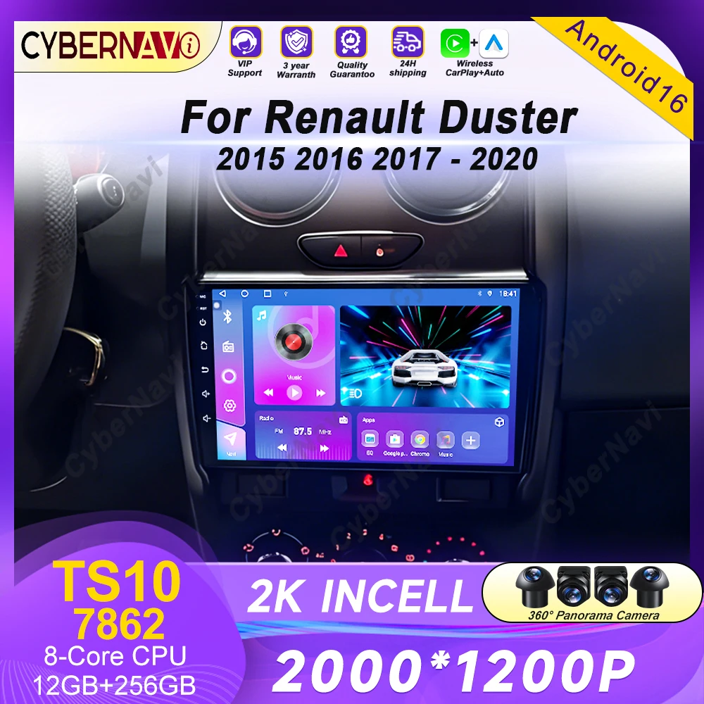 Android 16 Carplay Car Radio For Renault Duster 2014 2015 2016 2017 -2020 Navigation GPS Multimedia Player Stereo WiFi+4G DSP BT
Android 16 Carplay Car Radio For Renault Duster 2014 2015 2016 2017 -2020 Navigation GPS Multimedia Player Stereo WiFi+4G DSP BT