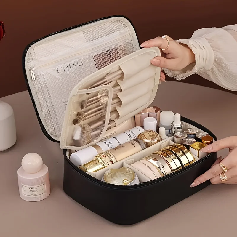 1pc Cosmetic Storage Bag Portable Travel Makeup Bag Waterproof Multi Compartment Cosmetic Make Up Toiletry Organizer For Women
1pc Cosmetic Storage Bag Portable Travel Makeup Bag Waterproof Multi Compartment Cosmetic Make Up Toiletry Organizer For Women