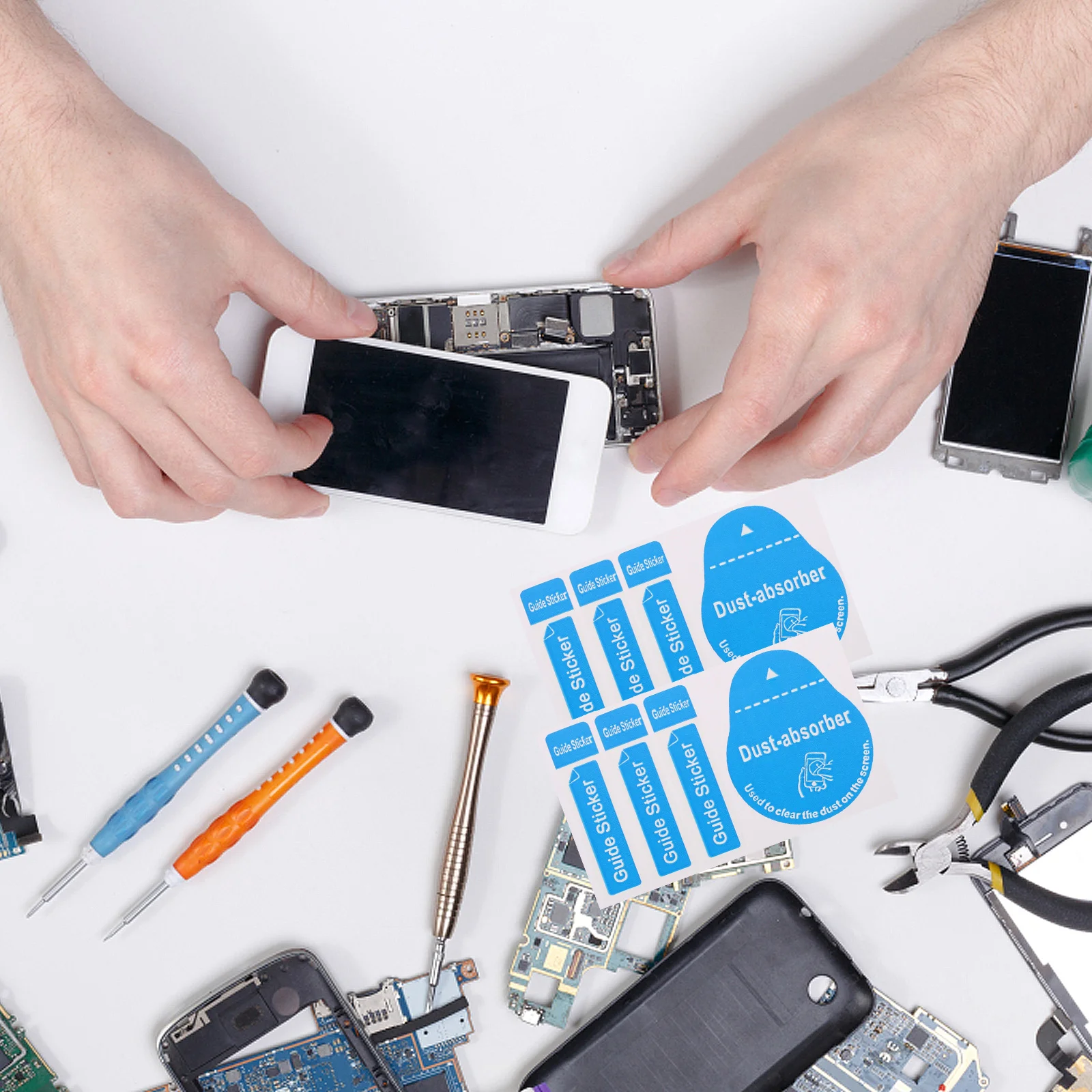 400Pcs Dedust Sticker for Phone High Grade Dust Absorber Clean Screen Fingerprints Oil Stains Daily Use Portable Tool
400Pcs Dedust Sticker for Phone High Grade Dust Absorber Clean Screen Fingerprints Oil Stains Daily Use Portable Tool