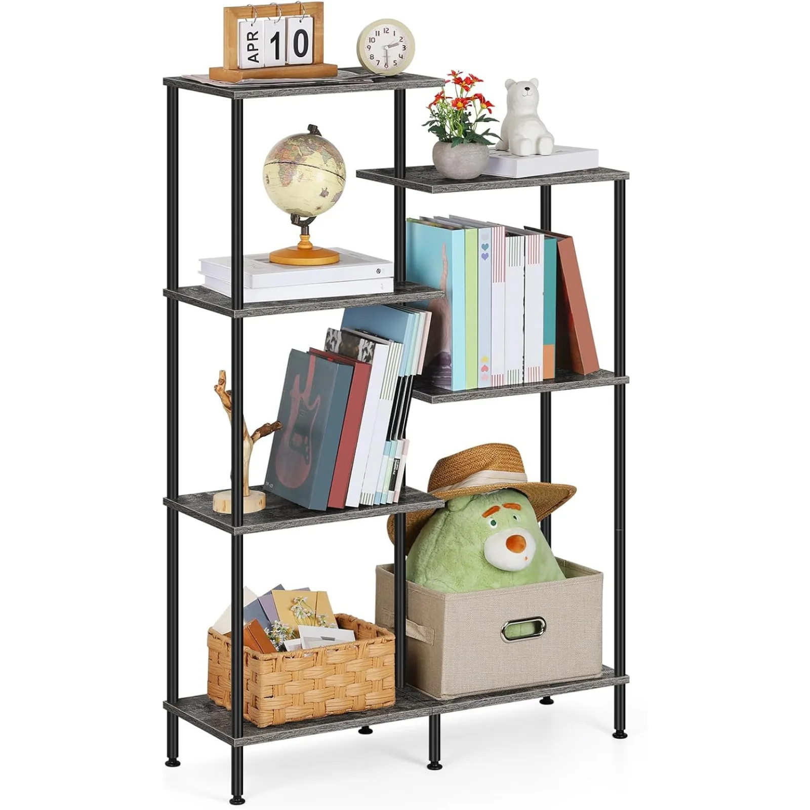 Multi-functional 6-layer bookshelf, metal frame, grey, practical bookshelf for farmhouses, offices and living rooms. Practical bookshelf storage cabinet., Office Storage, Farmhouse Furniture, Minimalist Design, Durable Shelving, Versatile Shelving
Multi-functional 6-layer bookshelf, metal frame, grey, practical bookshelf for farmhouses, offices and living rooms. Practical bookshelf storage cabinet., Office Storage, Farmhouse Furniture, Minimalist Design, Durable Shelving, Versatile Shelving
