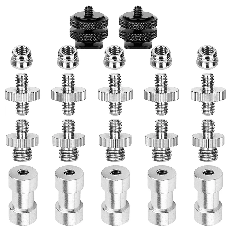22 Pack Camera Converter Screw,1/4 To 3/8 Screw Adapter,1/4 To 1/4 Screw Adapter,For Camera Tripod Monopod Ballhead
22 Pack Camera Converter Screw,1/4 To 3/8 Screw Adapter,1/4 To 1/4 Screw Adapter,For Camera Tripod Monopod Ballhead