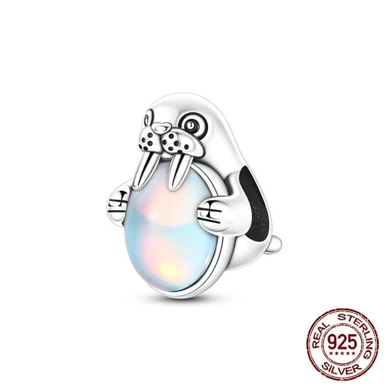 Серебряный шарм 925 пробы «Милый морж с циркониевым бусином» для браслетов и ожерелий, ювелирное украшение в виде животного, подарок для женщин и девочек
Серебряный шарм 925 пробы «Милый морж с циркониевым бусином» для браслетов и ожерелий, ювелирное украшение в виде животного, подарок для женщин и девочек