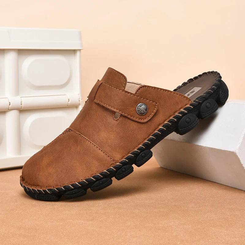 Shockproof Men Beach Slippers High Resilience Sole Anti-skid Flip Flops Comfort Footwear for Long-distance Walking and Travel
Shockproof Men Beach Slippers High Resilience Sole Anti-skid Flip Flops Comfort Footwear for Long-distance Walking and Travel