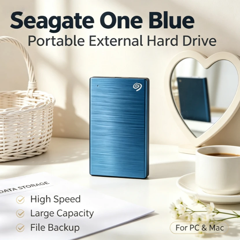 Seagate One Blue Portable External Hard Drive Fast High Capacity Storage Disk For Windows Mac Laptop File Archive
Seagate One Blue Portable External Hard Drive Fast High Capacity Storage Disk For Windows Mac Laptop File Archive