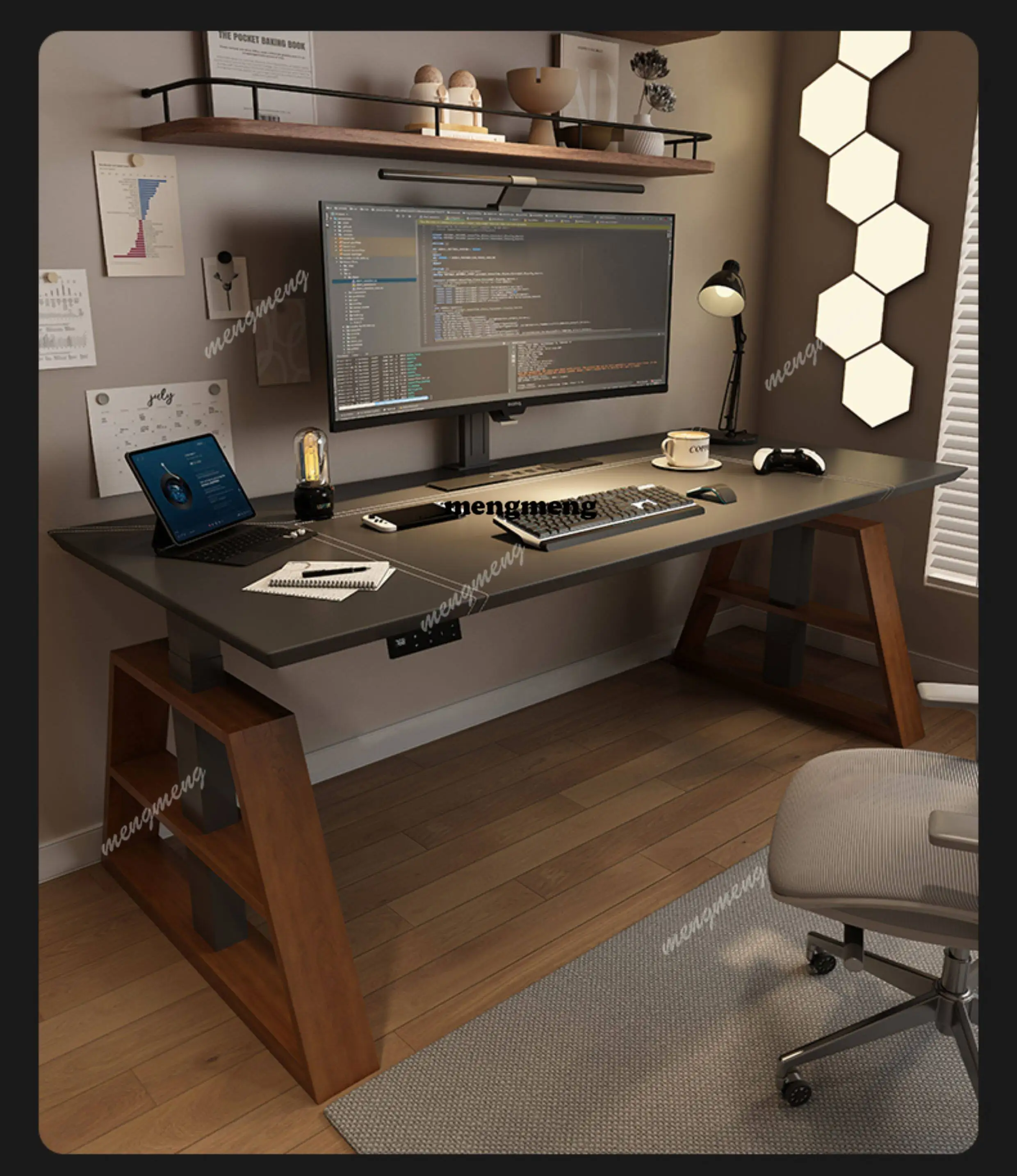 Intelligent electric lift computer desk workbench office study e-sports home study bedroom desk
Intelligent electric lift computer desk workbench office study e-sports home study bedroom desk