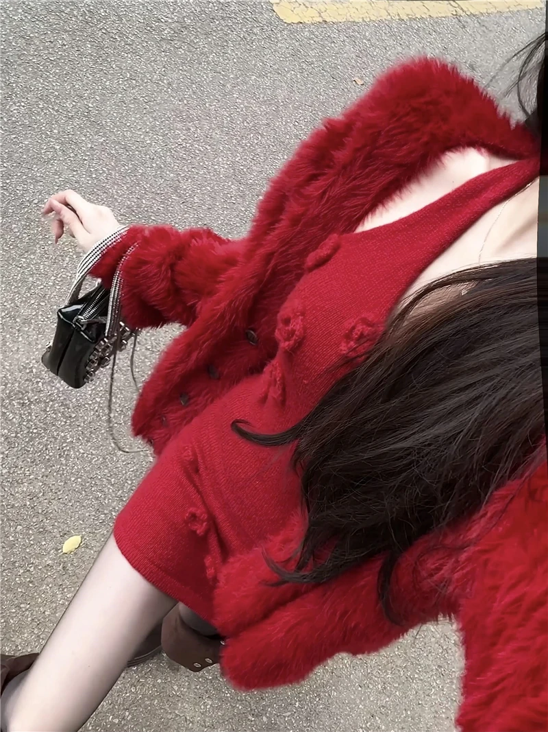 2024 New Winter High-end Designed Temperature Knitted Cardigan + Crocheted Halterneck Off-shoulder Sweater Dress Women's Suit
2024 New Winter High-end Designed Temperature Knitted Cardigan + Crocheted Halterneck Off-shoulder Sweater Dress Women's Suit
