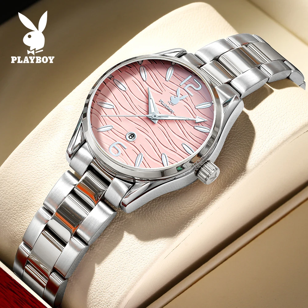 PLAYBOY 3302 Imported Quartz Movement Watch For Women Stainless Steel 30m Waterproof Calendar Window Display Elegance Watch
PLAYBOY 3302 Imported Quartz Movement Watch For Women Stainless Steel 30m Waterproof Calendar Window Display Elegance Watch