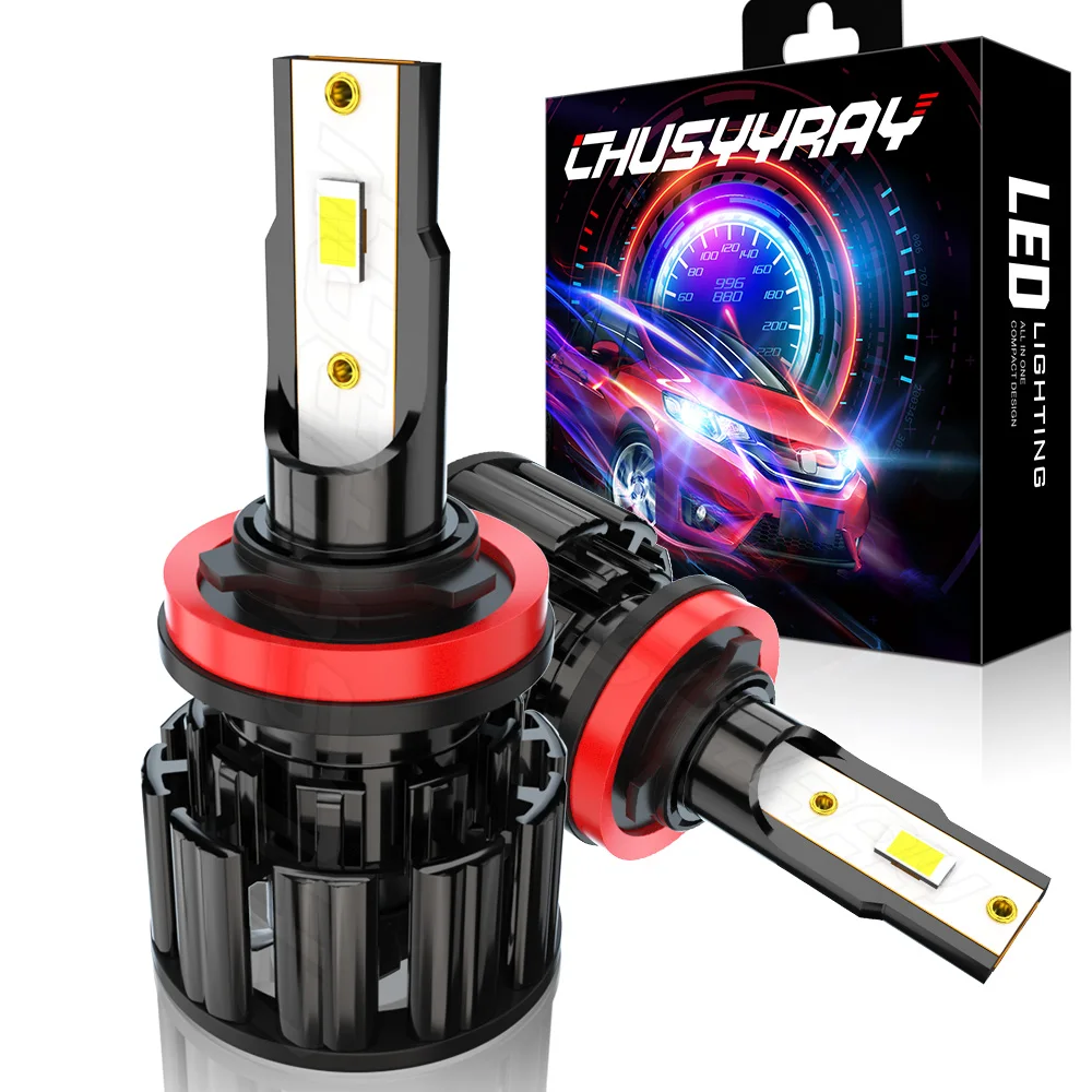 CHUSYYRAY H11 48W 12000LM Led Headlight Lamp For Car CSP Chip H11 HB4 9145 Minisize Easy To Install Super High Bright Bulbs
CHUSYYRAY H11 48W 12000LM Led Headlight Lamp For Car CSP Chip H11 HB4 9145 Minisize Easy To Install Super High Bright Bulbs