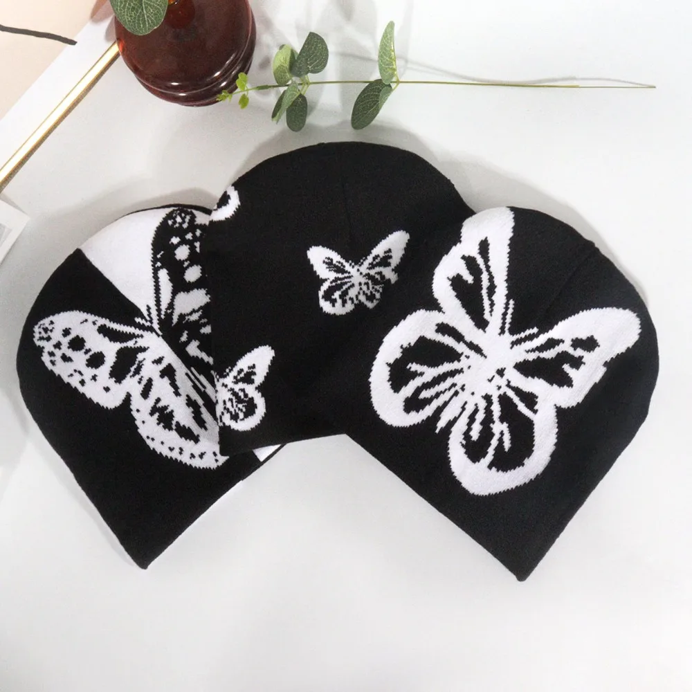 2025 Winter Beanie Butterfly Pattern Knitted Hat Men Women Winter Warm Beanies Hip Hop Casual Outdoor Women Cap Y2K Fashion
2025 Winter Beanie Butterfly Pattern Knitted Hat Men Women Winter Warm Beanies Hip Hop Casual Outdoor Women Cap Y2K Fashion