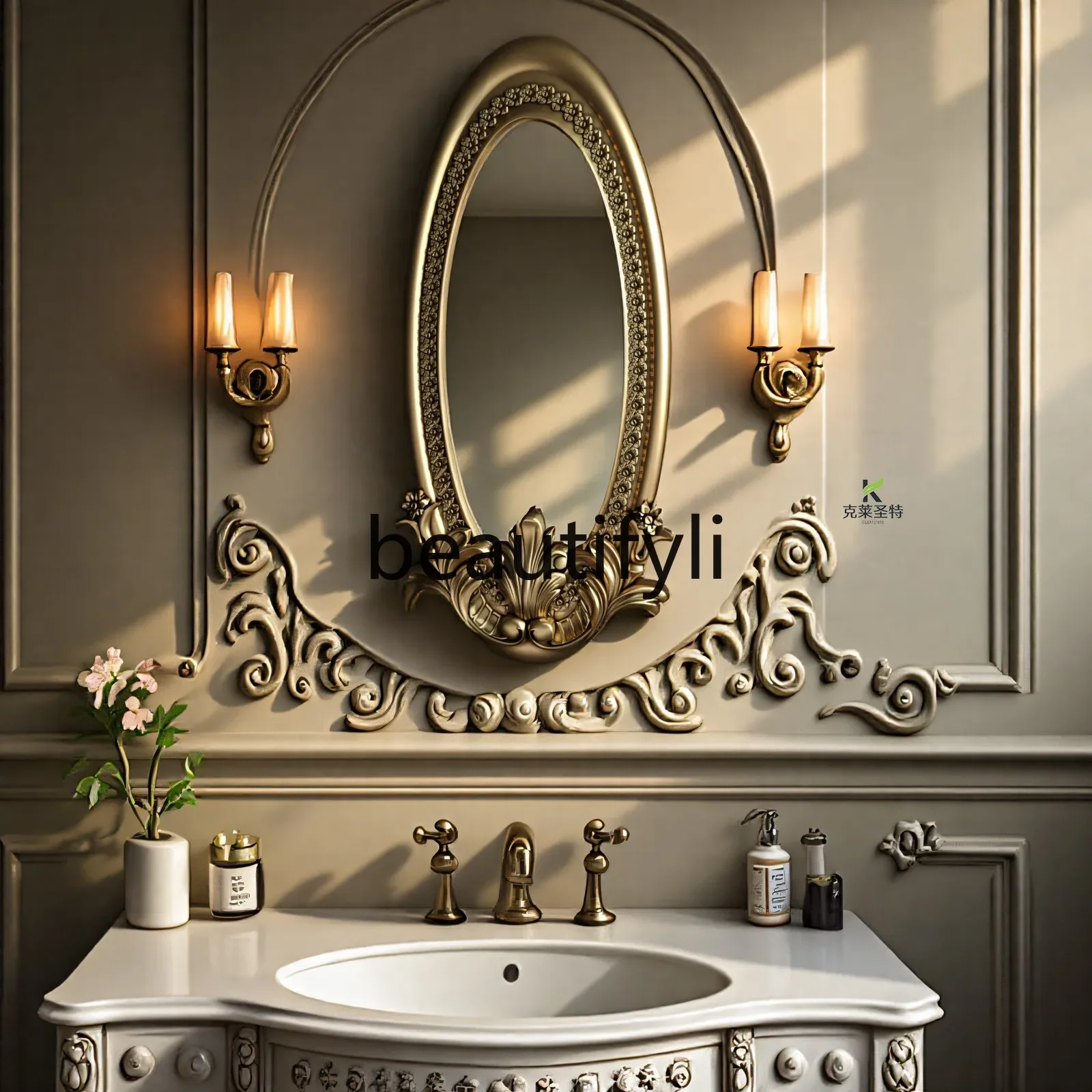 French retro decorative mirror European living room entrance, bathroom mirror wall wall hanging bedroom makeup mirror B03
French retro decorative mirror European living room entrance, bathroom mirror wall wall hanging bedroom makeup mirror B03