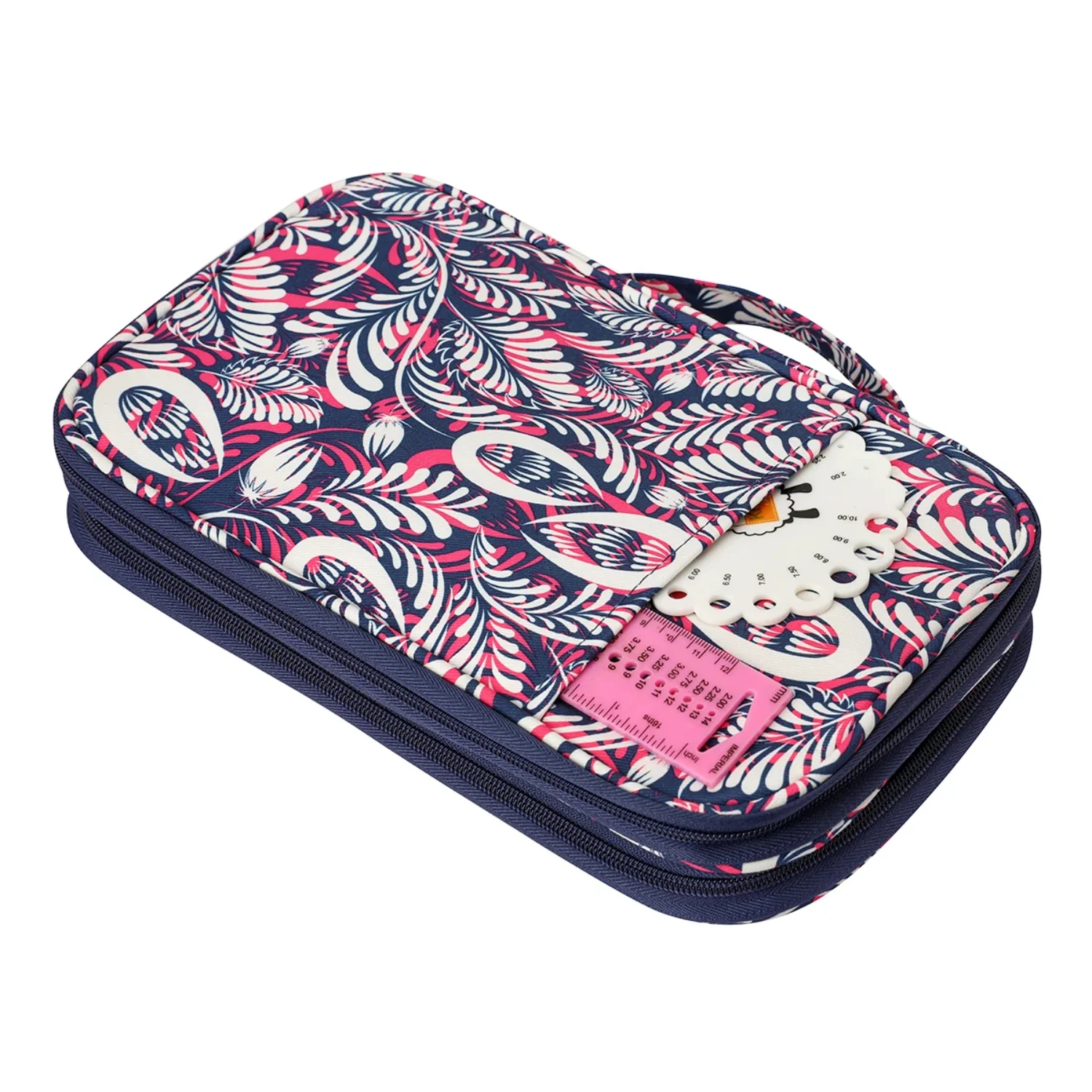 Blue Color Bag With Leaves Portable Knitting Kit Case Organizer - Empty Storage Bag for Sewing Accessories and Knitting Needles
Blue Color Bag With Leaves Portable Knitting Kit Case Organizer - Empty Storage Bag for Sewing Accessories and Knitting Needles