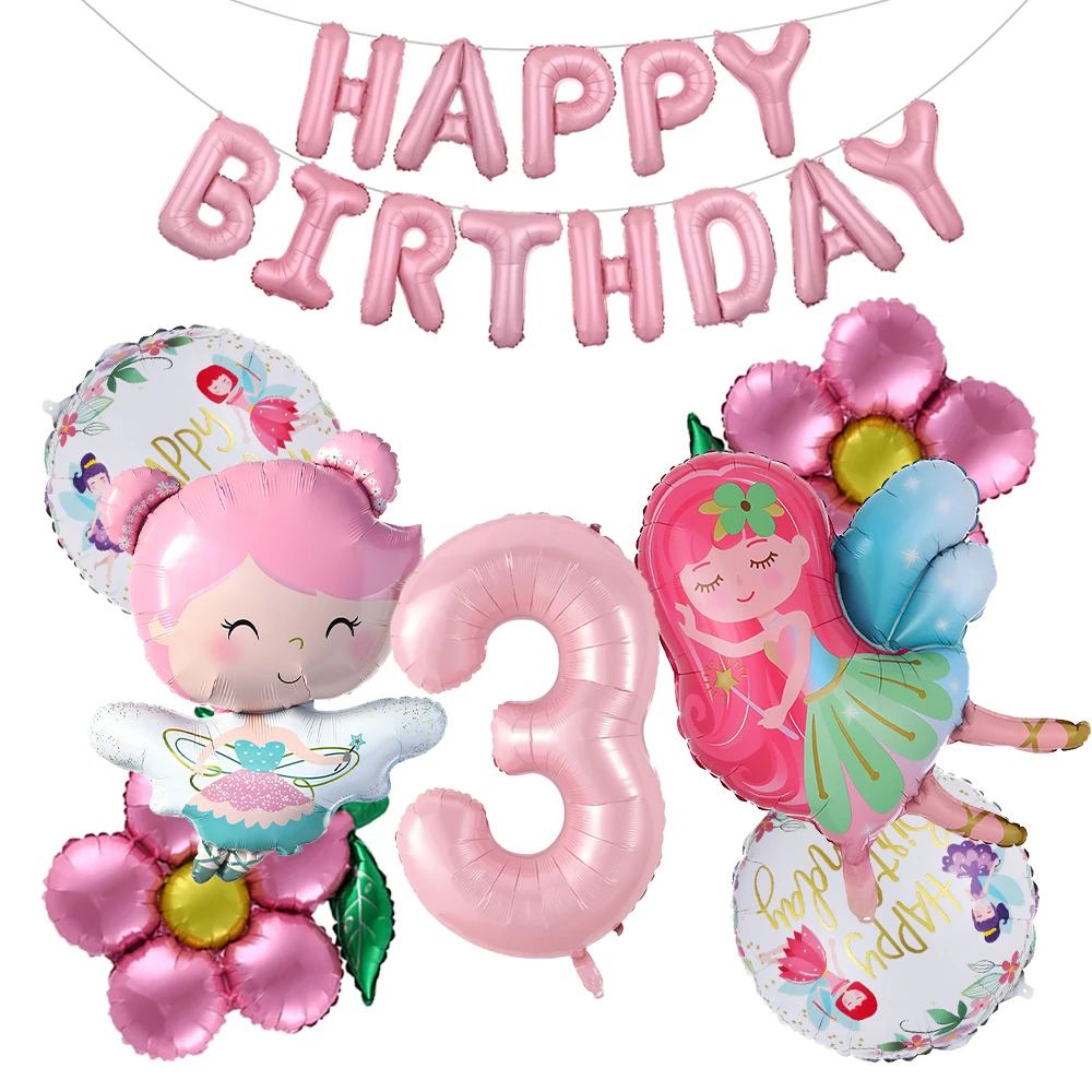 Flower Fairy Birthday Balloon Set Pearl Pink 40inch Digital Flower Foil Balloon Girl Happy Birthday Baby Shower Party Supplies
Flower Fairy Birthday Balloon Set Pearl Pink 40inch Digital Flower Foil Balloon Girl Happy Birthday Baby Shower Party Supplies