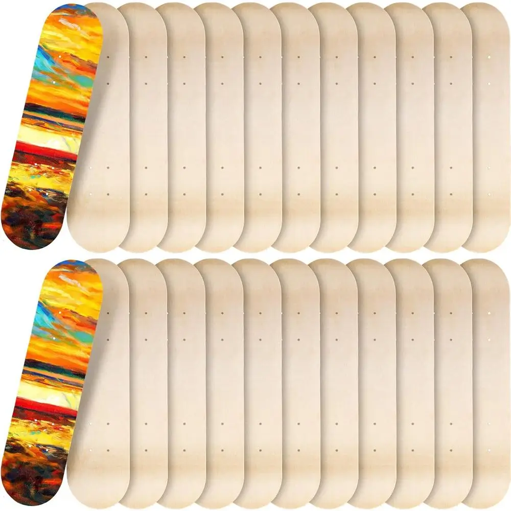 Bulk 24 x 6 Inch 7-Ply Maple Skateboards - Plain Double Tail Decks for Pro, Kids, Art, or Home Decor
Bulk 24 x 6 Inch 7-Ply Maple Skateboards - Plain Double Tail Decks for Pro, Kids, Art, or Home Decor