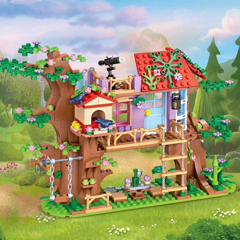 Creative Building Bricks Tree House with Birds Friendship Model MOC Style Construction Toy Educational Gift for Girls
Creative Building Bricks Tree House with Birds Friendship Model MOC Style Construction Toy Educational Gift for Girls