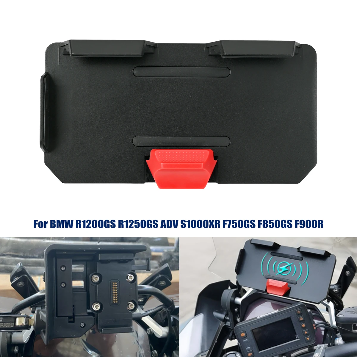 Motorcycle Wireless Charger Bracket Phone Holder Navigation Base For BMW R1300GS R1200GS R1250GS S1000XR F750GS F850GS F900R
Motorcycle Wireless Charger Bracket Phone Holder Navigation Base For BMW R1300GS R1200GS R1250GS S1000XR F750GS F850GS F900R