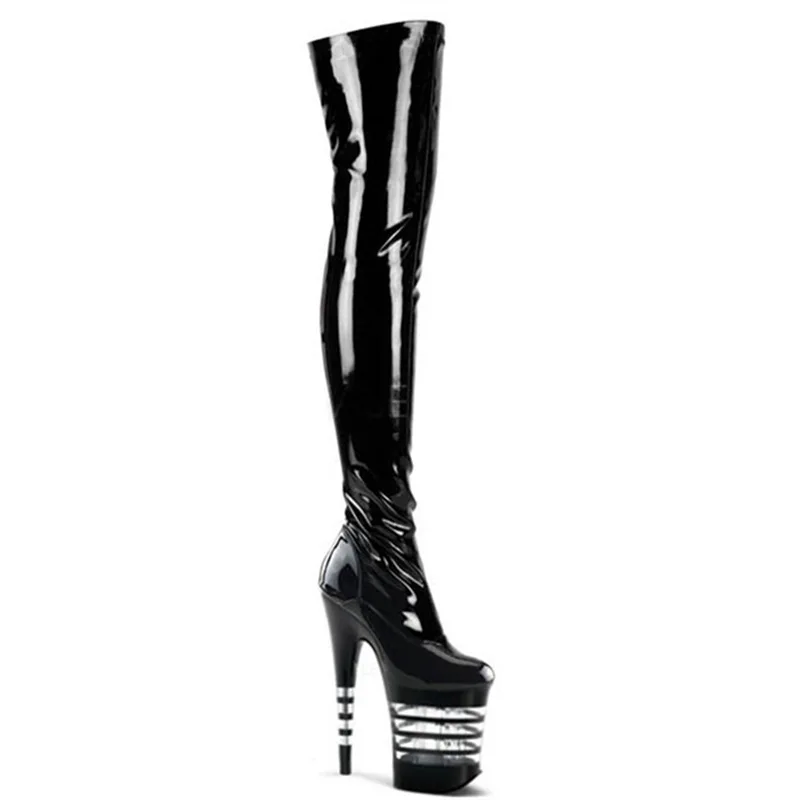 Women's Over Knee High Boot Clear Platform 20cm Heel Sexy Point Toe Heel Dance Women Fashion for Party Dance Bling Bling YKC-A
Women's Over Knee High Boot Clear Platform 20cm Heel Sexy Point Toe Heel Dance Women Fashion for Party Dance Bling Bling YKC-A