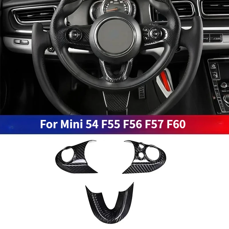 For MINI Cooper F54 F55 F56 F57 F60 Real Carbon Fiber Steering wheel Button cover Car interior Accessories Body Kits modify
For MINI Cooper F54 F55 F56 F57 F60 Real Carbon Fiber Steering wheel Button cover Car interior Accessories Body Kits modify
