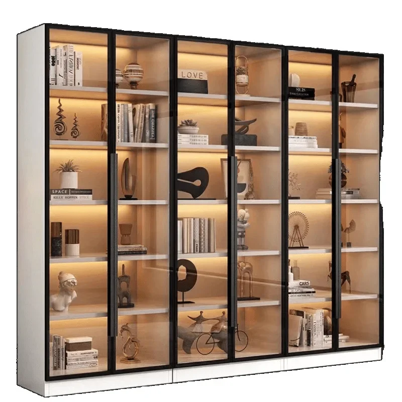 Light luxury living room bookcase, displaying an integrated combination of figure cabinets and ornaments
Light luxury living room bookcase, displaying an integrated combination of figure cabinets and ornaments