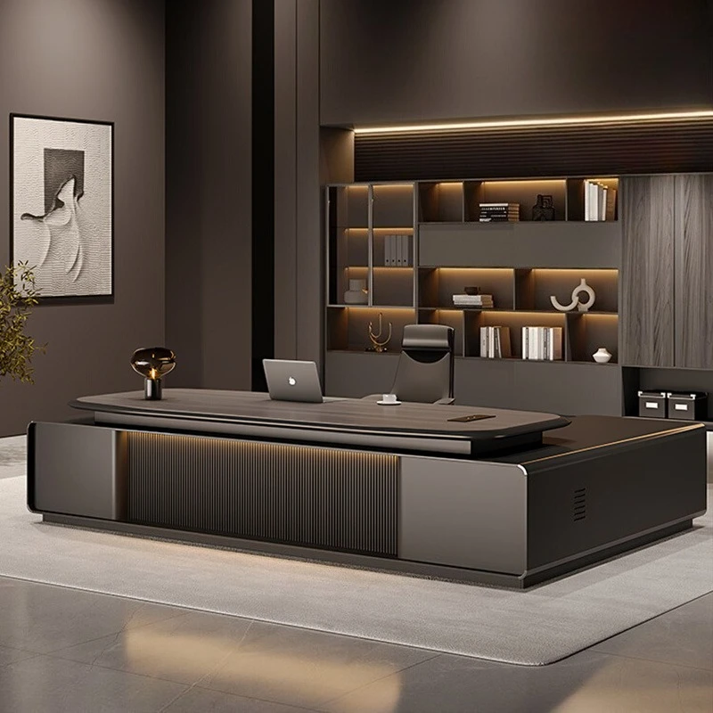 Nordic President Office Desk Luxury Advanced Boss General Manager L Shape Desk Aesthetic Room Office Furniture Escritorio FYOD
Nordic President Office Desk Luxury Advanced Boss General Manager L Shape Desk Aesthetic Room Office Furniture Escritorio FYOD