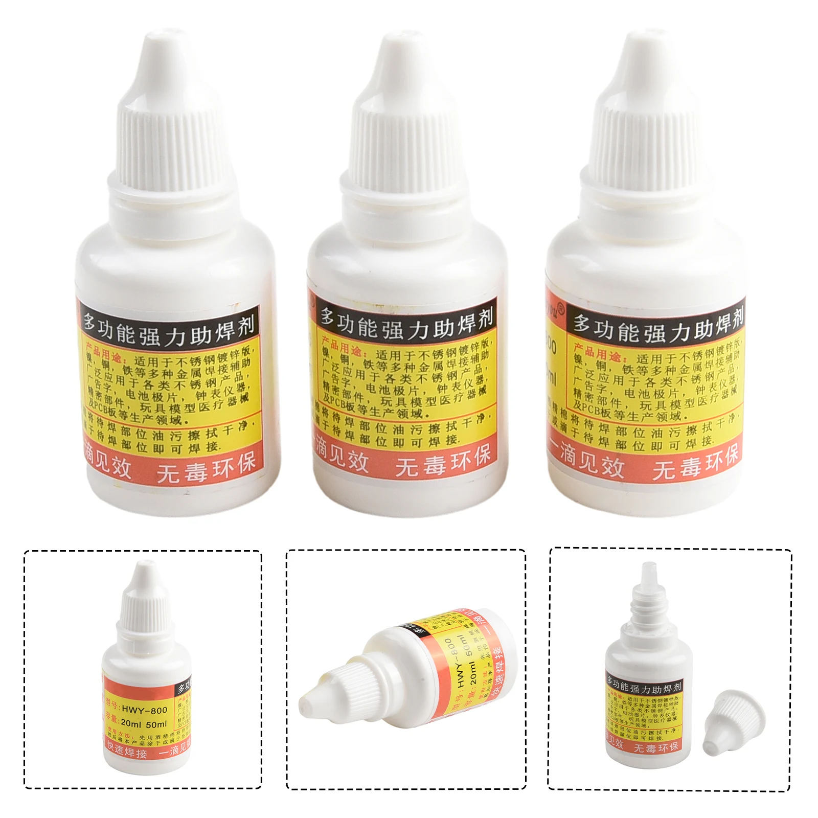 Non Toxic Stainless Steel Flux Soldering Paste 3pcs Set 20ml Capacity for Welding Assistance on Copper and Iron Sheets
Non Toxic Stainless Steel Flux Soldering Paste 3pcs Set 20ml Capacity for Welding Assistance on Copper and Iron Sheets