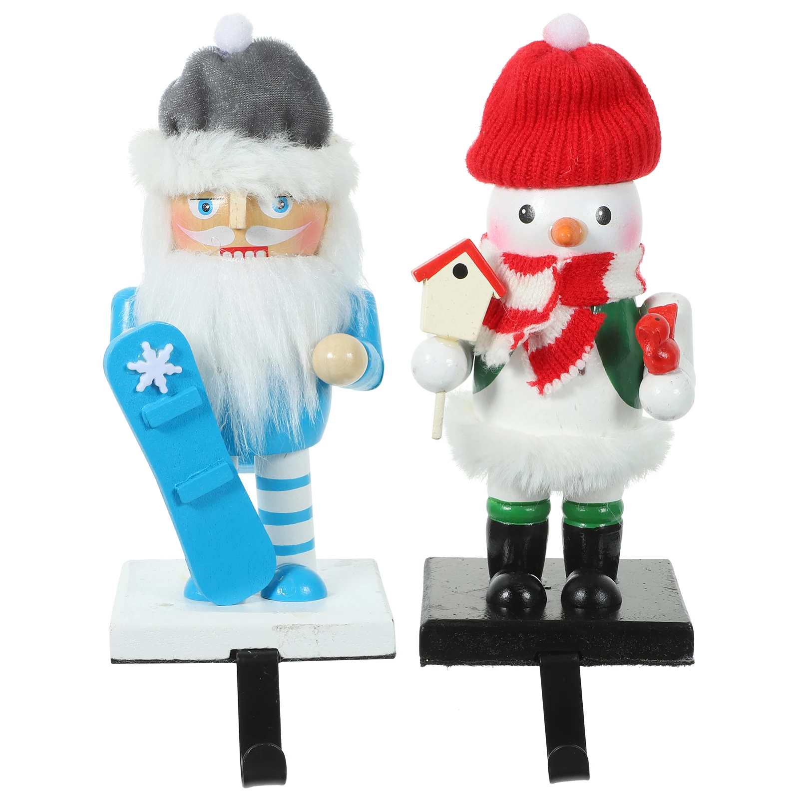 1 set Christmas Nutcracker Chef Wooden Figurines Mantel Hooks for Fireplace Xmas Stocking Holders Holiday Decorations
1 set Christmas Nutcracker Chef Wooden Figurines Mantel Hooks for Fireplace Xmas Stocking Holders Holiday Decorations