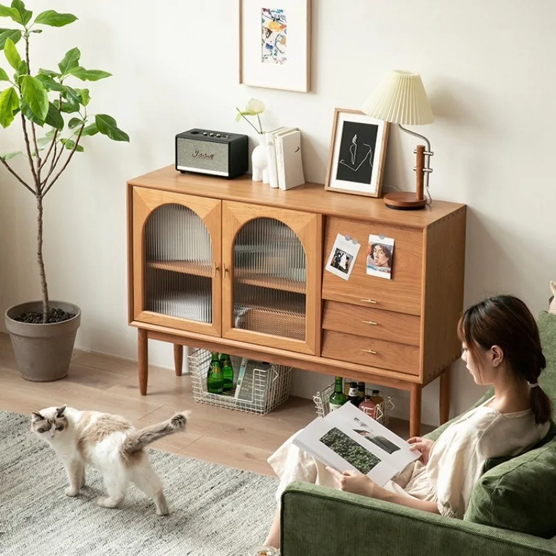 Nordic solid wood dining side cabinet storage storage locker Japanese medieval furniture cherry wood household wall tea cabinet
Nordic solid wood dining side cabinet storage storage locker Japanese medieval furniture cherry wood household wall tea cabinet