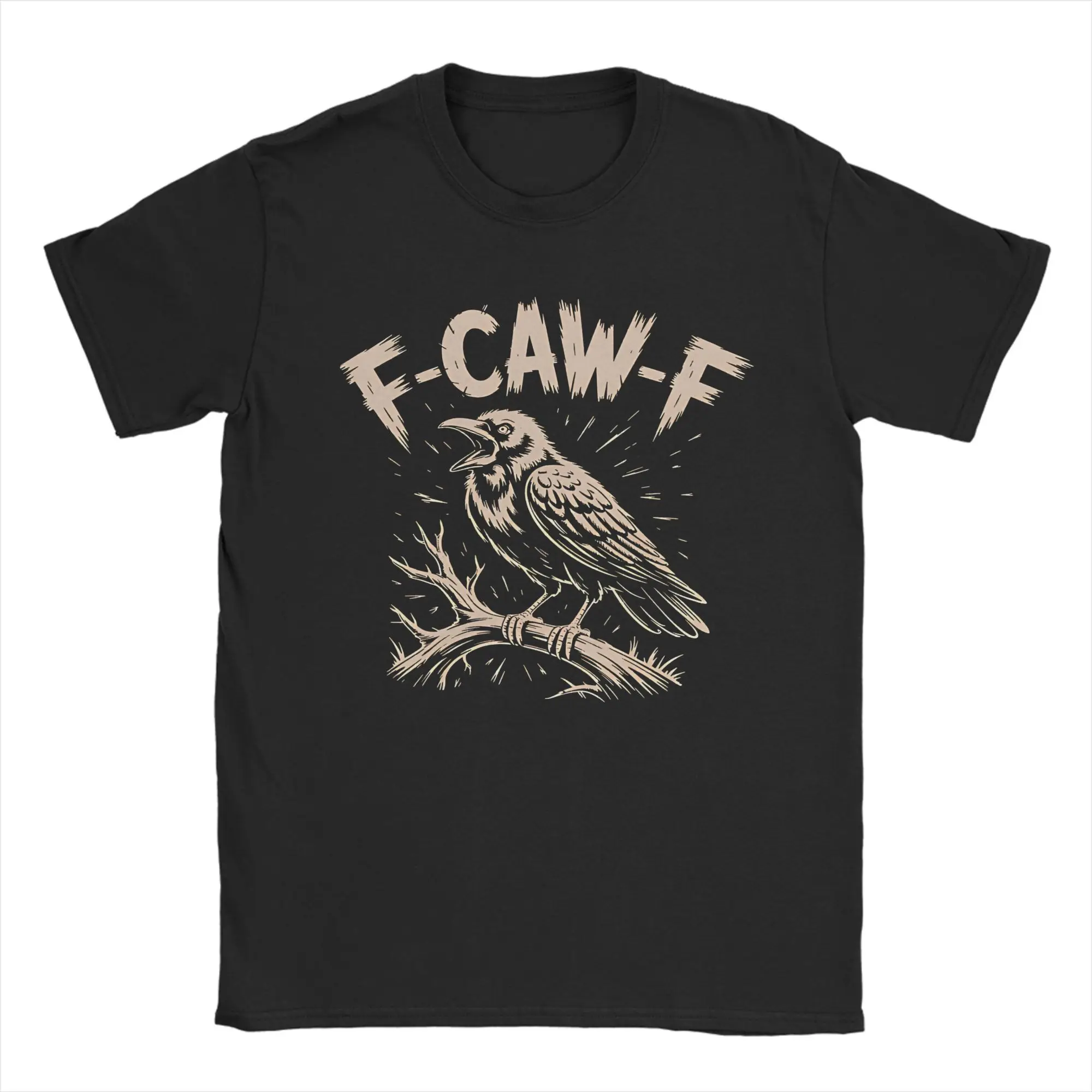 F-Caw-F Funny Raven Gothic Crow black Bird T Shirt Men's 100% Cotton Casual T-Shirt Round Neck Tees Short Sleeve Tops
F-Caw-F Funny Raven Gothic Crow black Bird T Shirt Men's 100% Cotton Casual T-Shirt Round Neck Tees Short Sleeve Tops