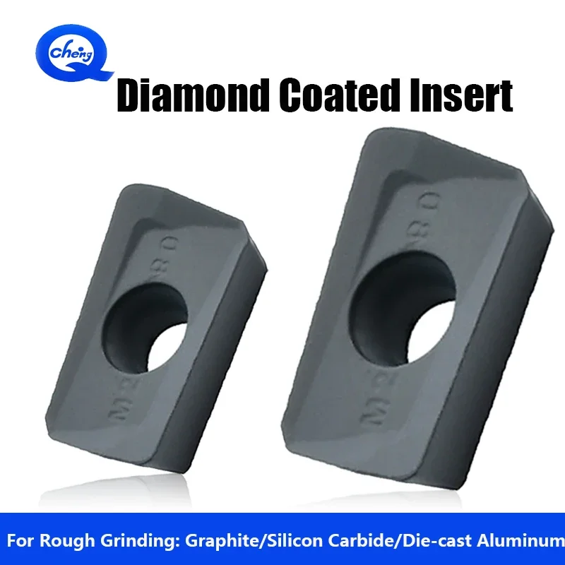 Diamond Coated Insert APMT113508 APMT160408 For Machining Graphite Silicon Carbide Carbon Fiber Die-Cast Aluminum Roughing
Diamond Coated Insert APMT113508 APMT160408 For Machining Graphite Silicon Carbide Carbon Fiber Die-Cast Aluminum Roughing