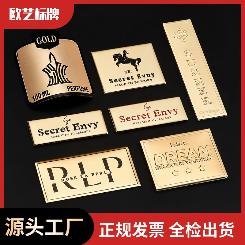 Custom. Customized Factory Perfume Aluminum Plate Color Printing Trademark Nameplate Plating Metal G
Custom. Customized Factory Perfume Aluminum Plate Color Printing Trademark Nameplate Plating Metal G