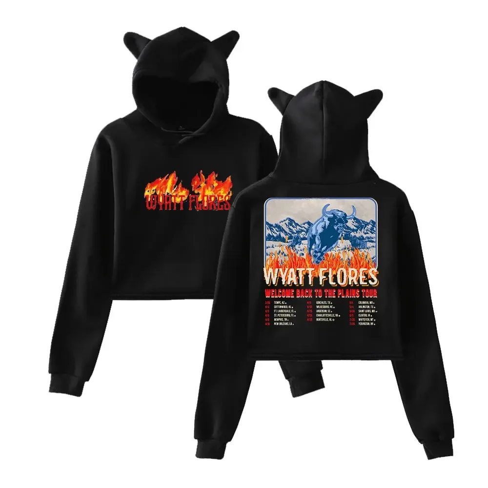 Wyatt Flores Vintage 90s Streetwear logo Hoodie Merch Hoodies Sweatshirts for Girls Cat Ear Crop Fashion Sports Pullover
Wyatt Flores Vintage 90s Streetwear logo Hoodie Merch Hoodies Sweatshirts for Girls Cat Ear Crop Fashion Sports Pullover