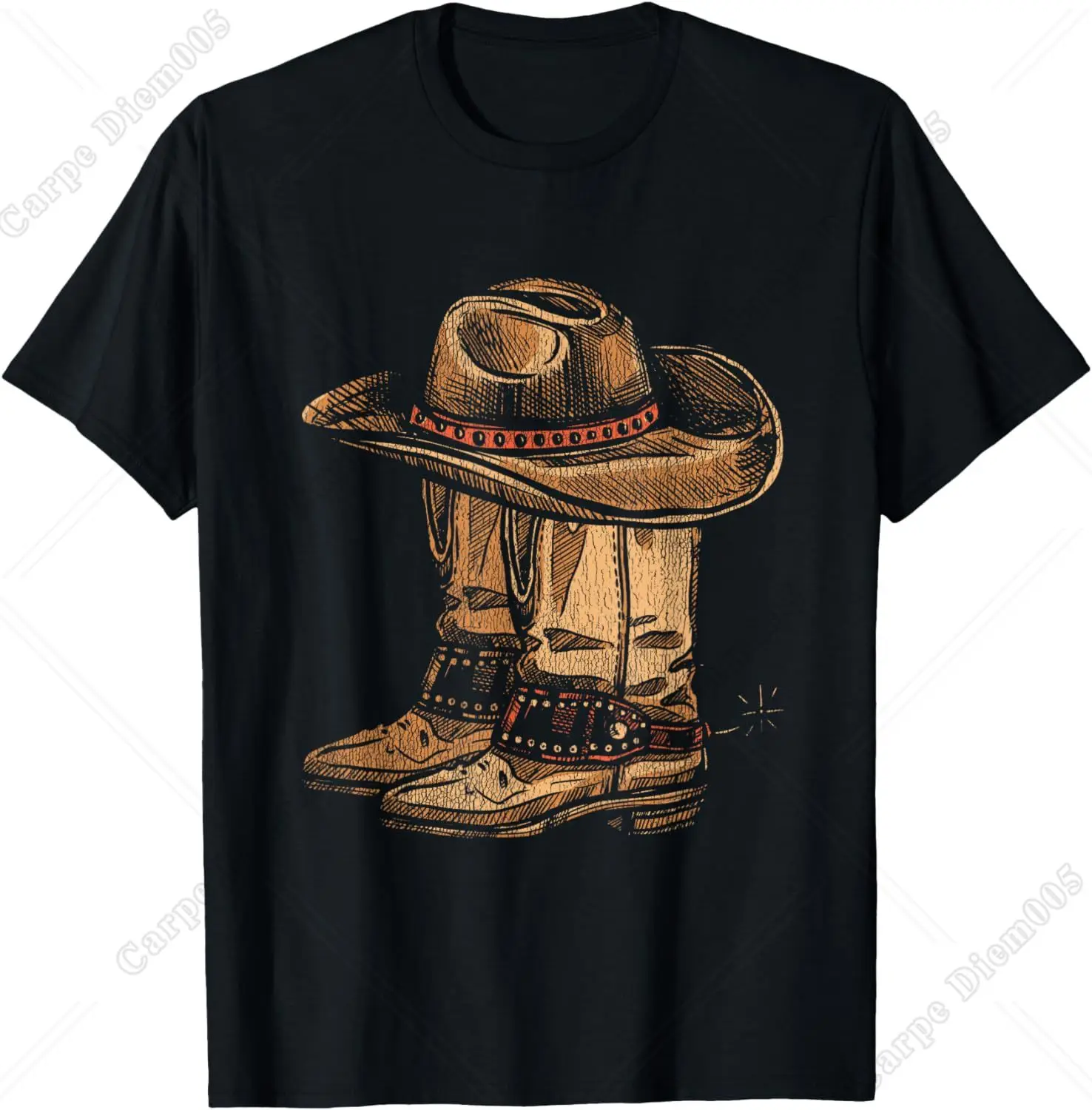 Howdy Cowboy Hat and Shoes Pattern Vintage T-Shirt for Men Women Teens Streetwear Mens T Shirts
Howdy Cowboy Hat and Shoes Pattern Vintage T-Shirt for Men Women Teens Streetwear Mens T Shirts