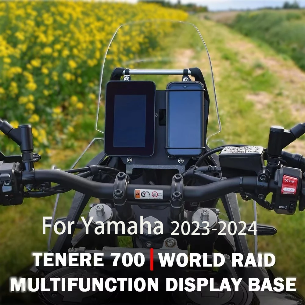 Для Yamaha Tenere 700 Tenere 700 World Raid 2023-навигационный держатель для мобильного телефона, многофункциональная база для монитора, GPS-стабилизатор 
Для Yamaha Tenere 700 Tenere 700 World Raid 2023-навигационный держатель для мобильного телефона, многофункциональная база для монитора, GPS-стабилизатор