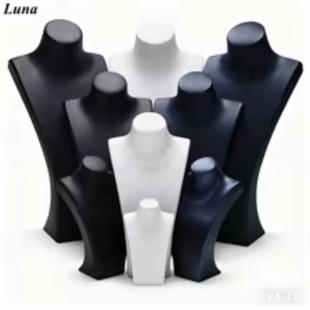 PU leather jewelry bust display stand necklace jewelry display mannequin earrings ring style
PU leather jewelry bust display stand necklace jewelry display mannequin earrings ring style