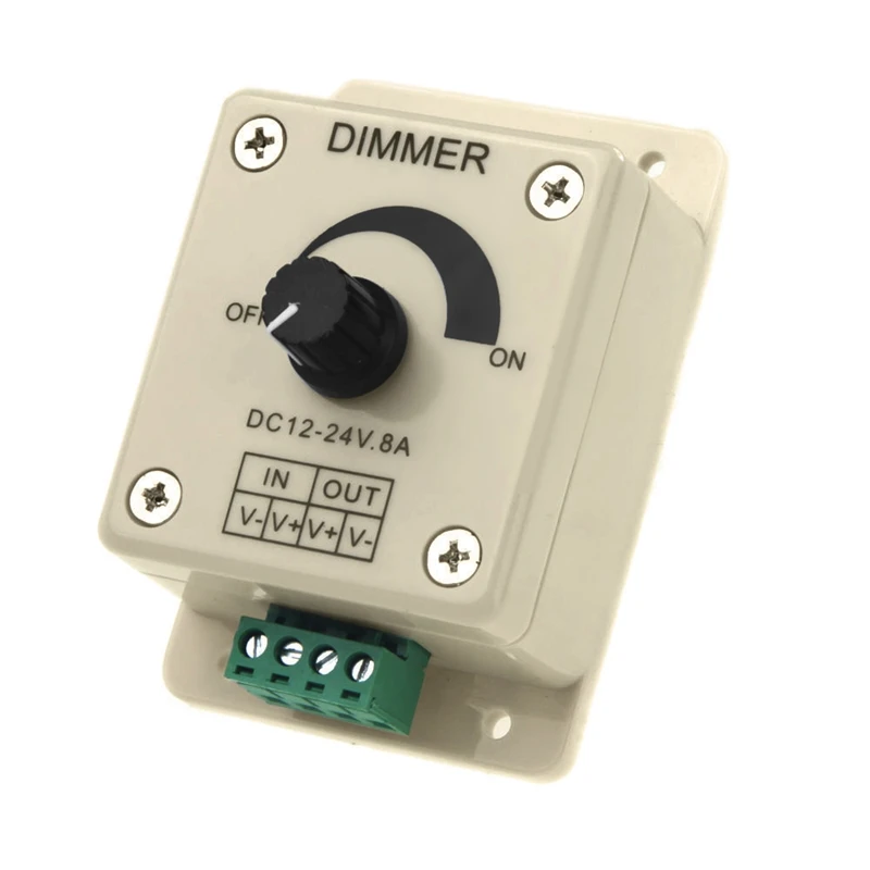 DC 12V-24V LED Dimmer Controller Adjust Single Color For 5050 3528 LED Strip
DC 12V-24V LED Dimmer Controller Adjust Single Color For 5050 3528 LED Strip