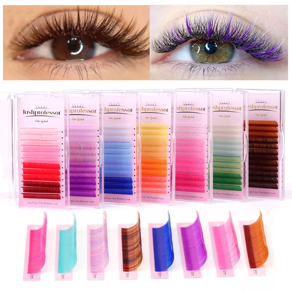 Clearance Sale Color Eyelash Extensions Purple Blue Pink Green Yellow Brown Faux Mink Individual Russian Volume Colorful Lash
Clearance Sale Color Eyelash Extensions Purple Blue Pink Green Yellow Brown Faux Mink Individual Russian Volume Colorful Lash